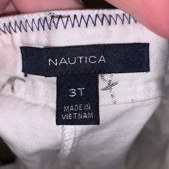 Nautica white nautical anchor denim shorts - Picture 4 of 4